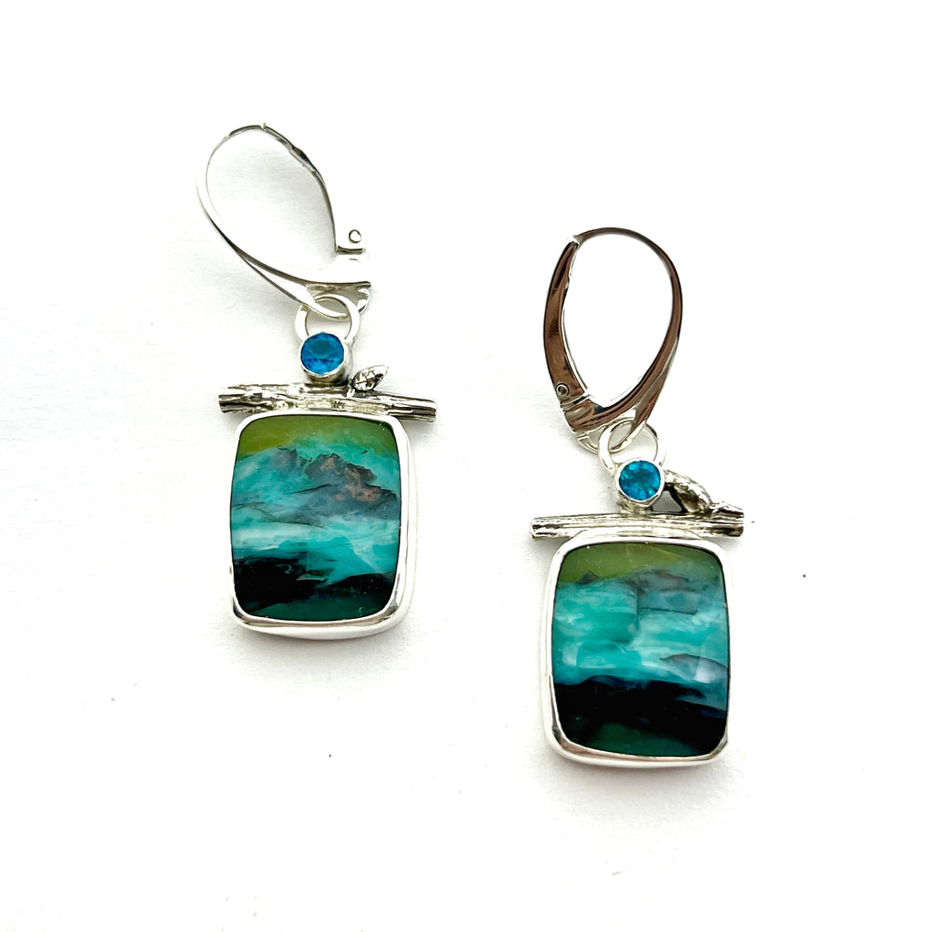 Indonesian Opal Apotite Earrings