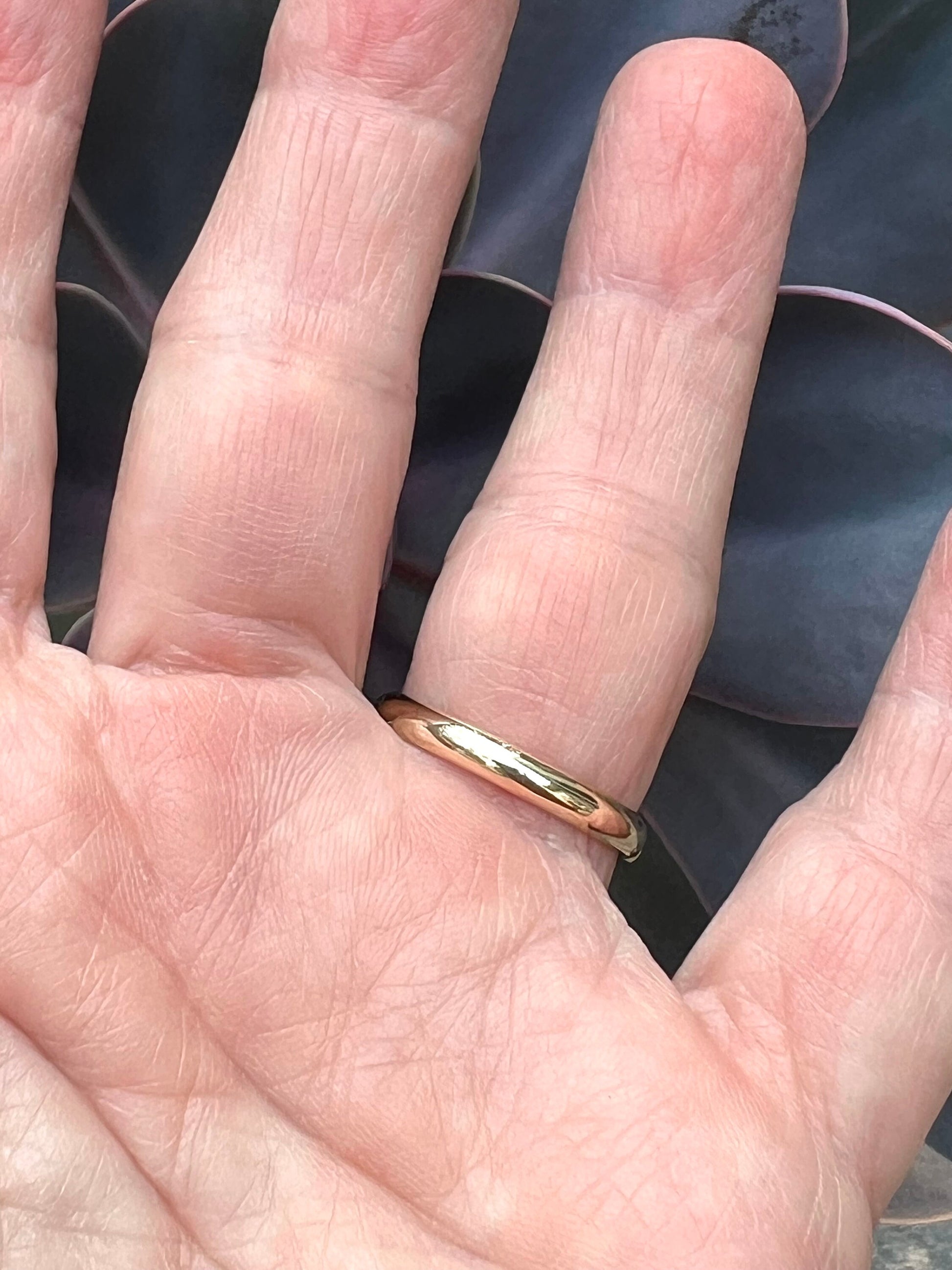 Australian Opal Ring In 14k Gold, Solid Opal and Sapphire Ring