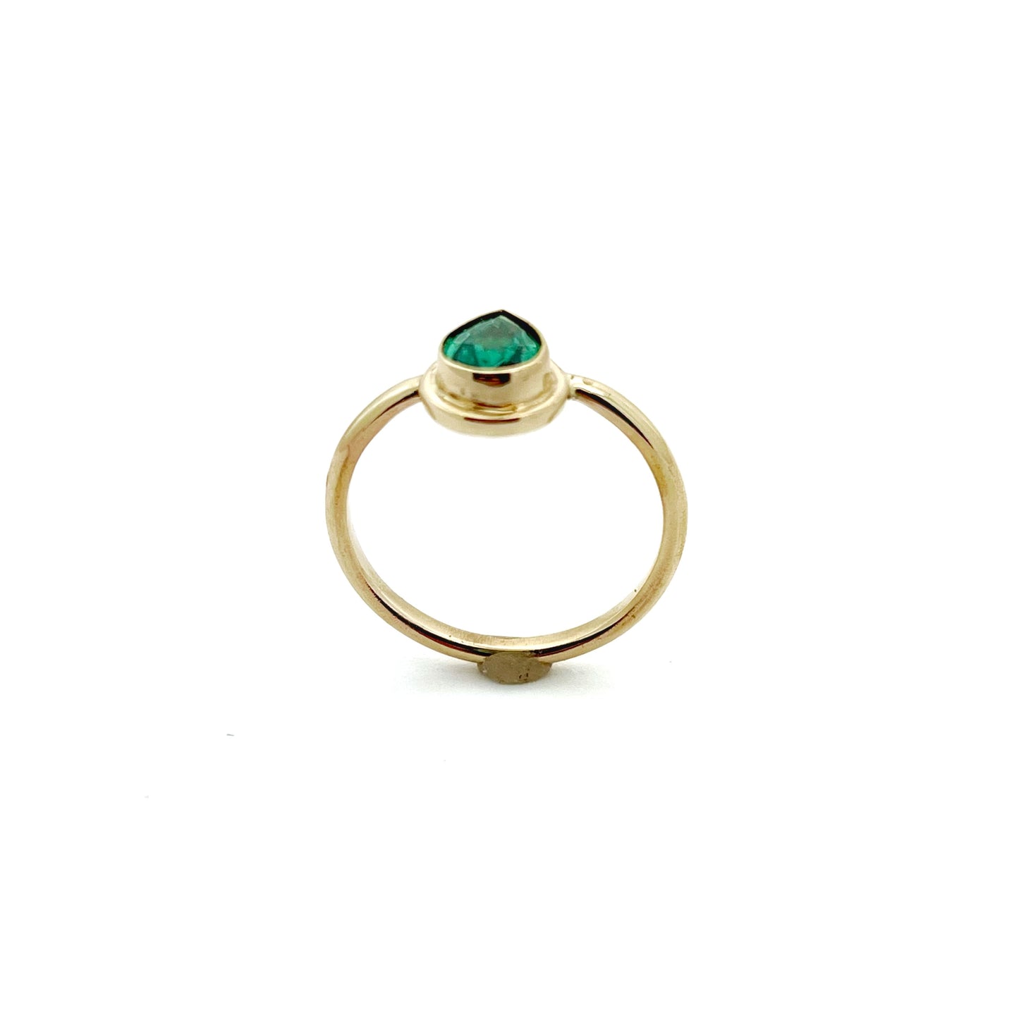 Green Sapphire 14k Gold ring, Gemstone Ring,Friendship Ring,September Birthstone Ring, Alternate Wedding Ring