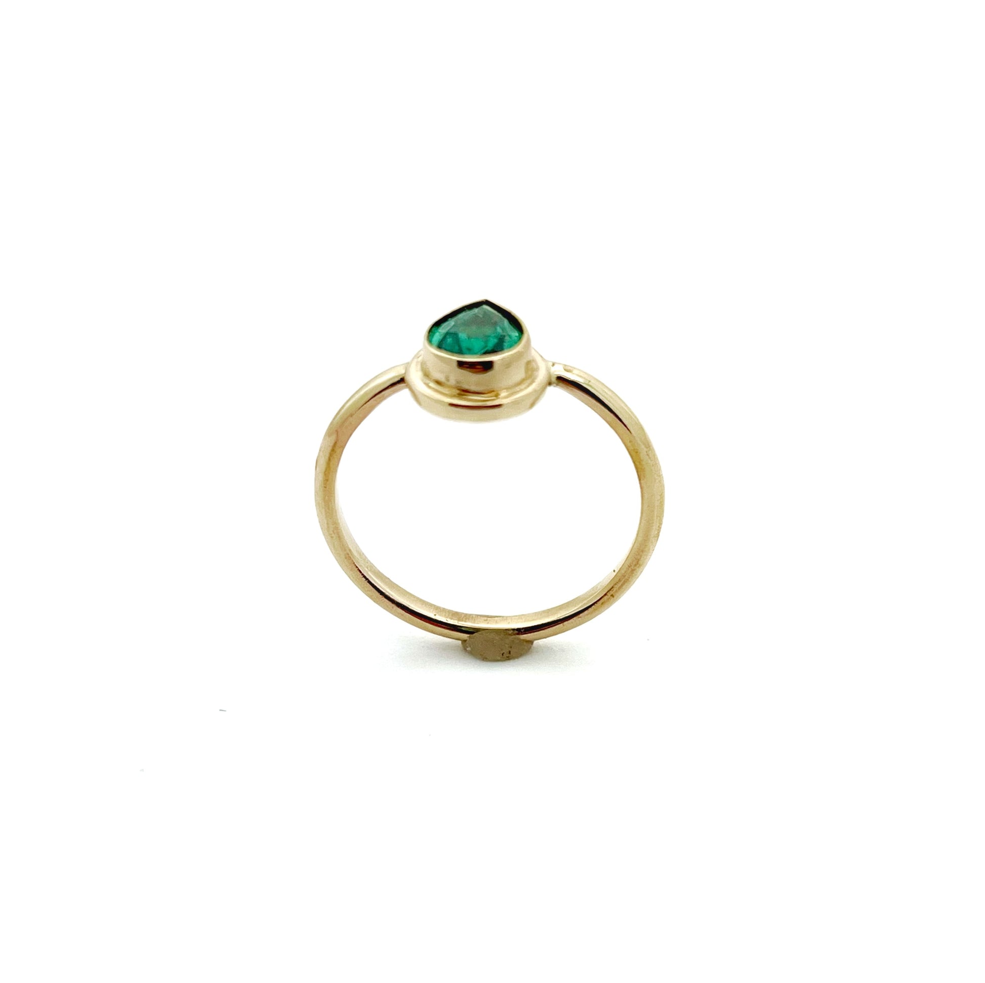 Green Sapphire 14k Gold ring, Gemstone Ring,Friendship Ring,September Birthstone Ring, Alternate Wedding Ring