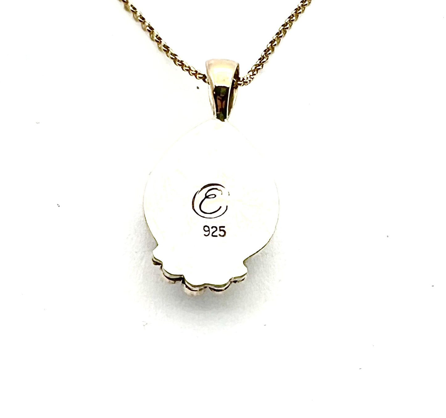 Ammonite Negative Pendant in 14k Gold Setting, Fossil Necklace,