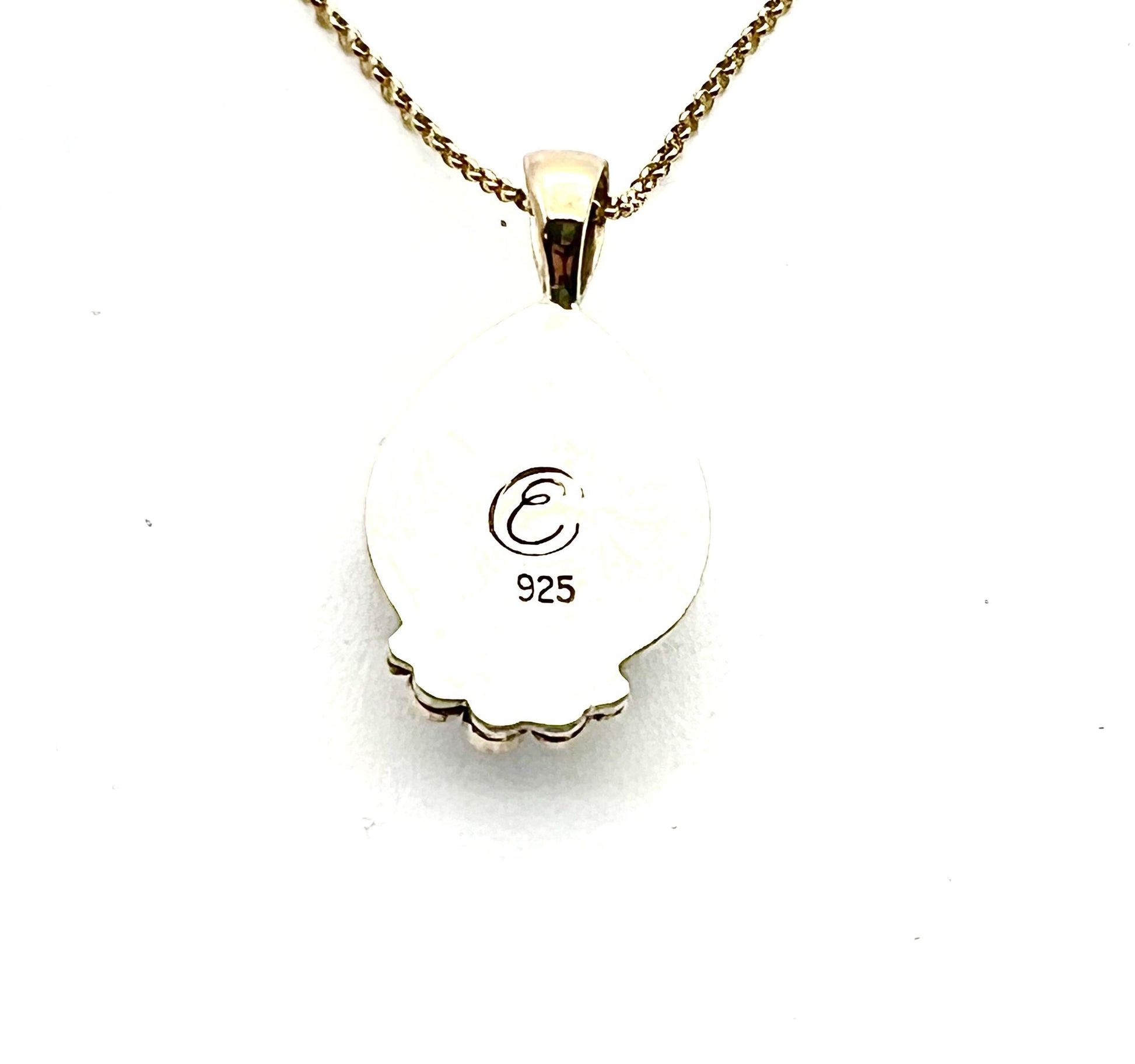 Ammonite Negative Pendant in 14k Gold Setting, Fossil Necklace,