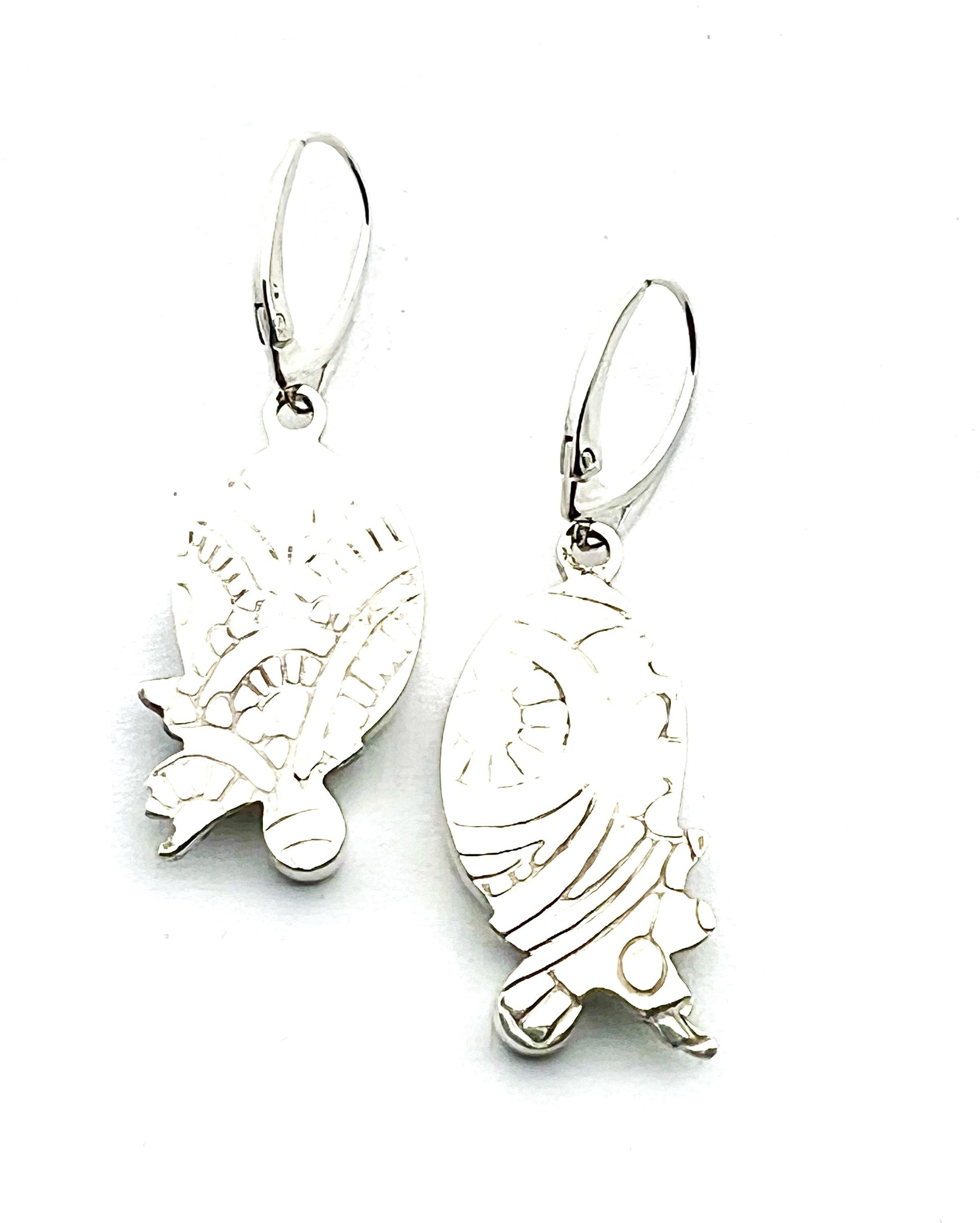 Dendritic Agate and Fire Opal Earrings, Floral Earrings in Sterling Silver