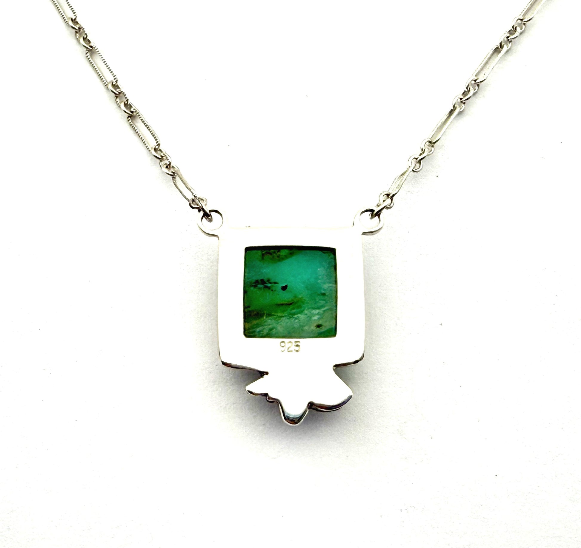 Peruvian Opal Necklace in Sterling Silver