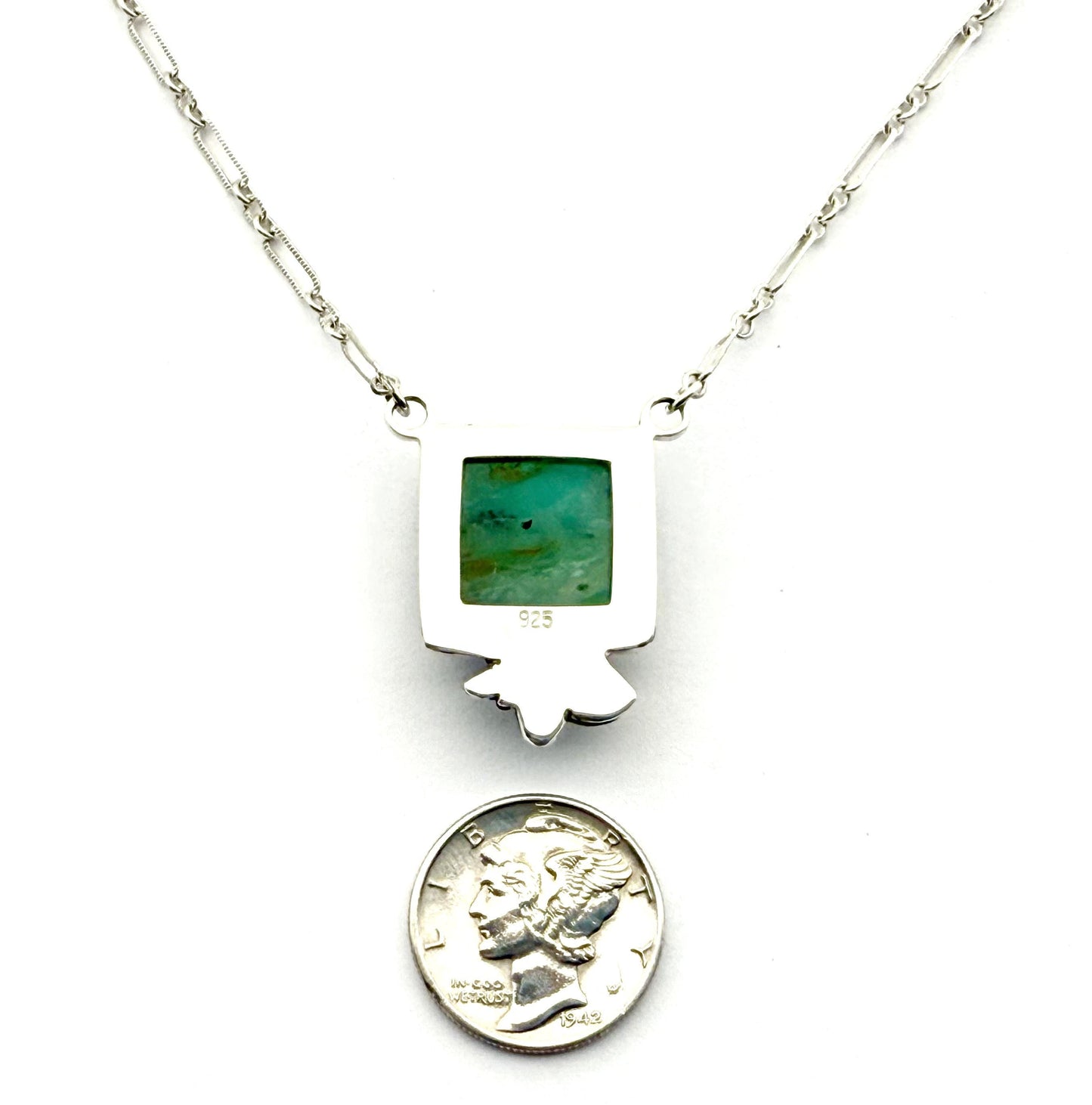 Peruvian Opal Necklace in Sterling Silver
