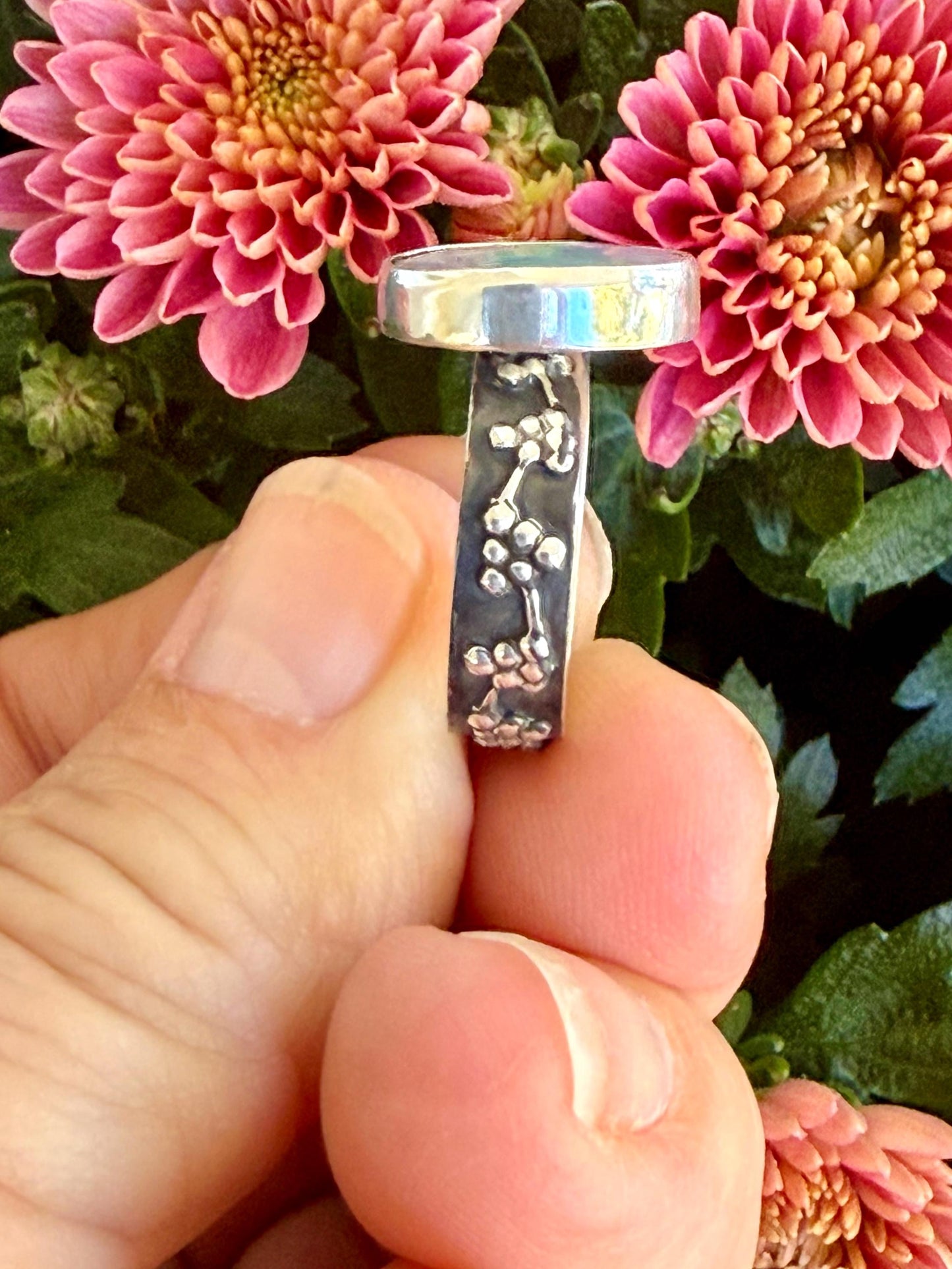 Australian Opal Ring in Sterling Silver