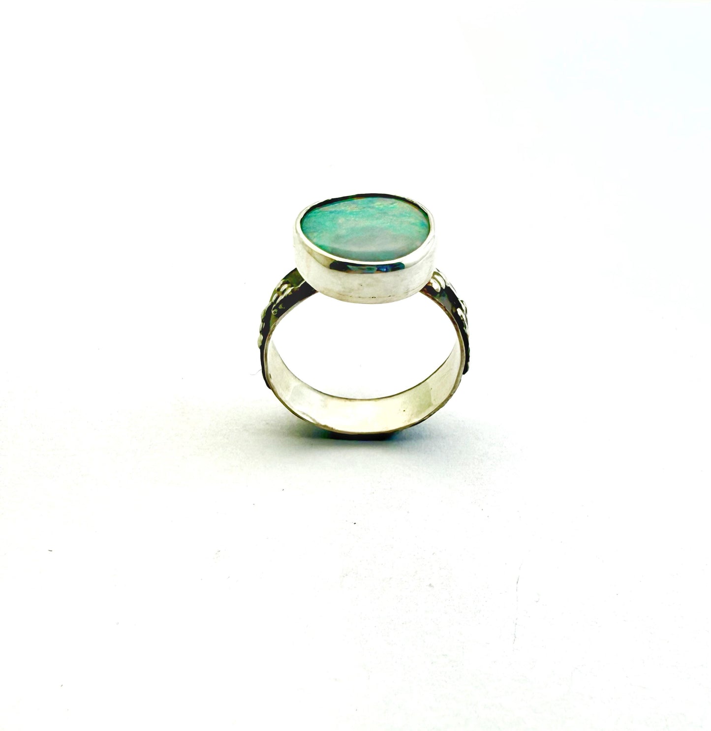 Australian Opal Ring in Sterling Silver