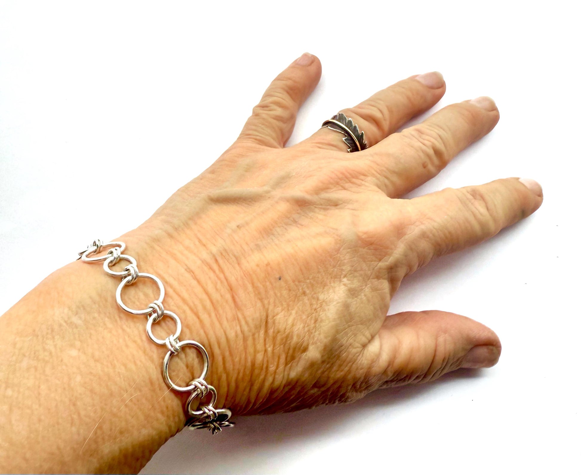 Handmade Sterling Silver Link Bracelet