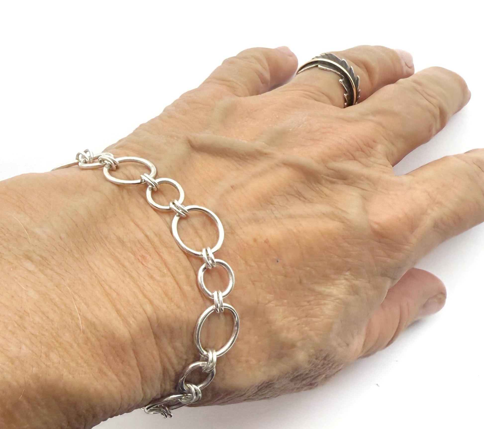 Handmade Sterling Silver Link Bracelet