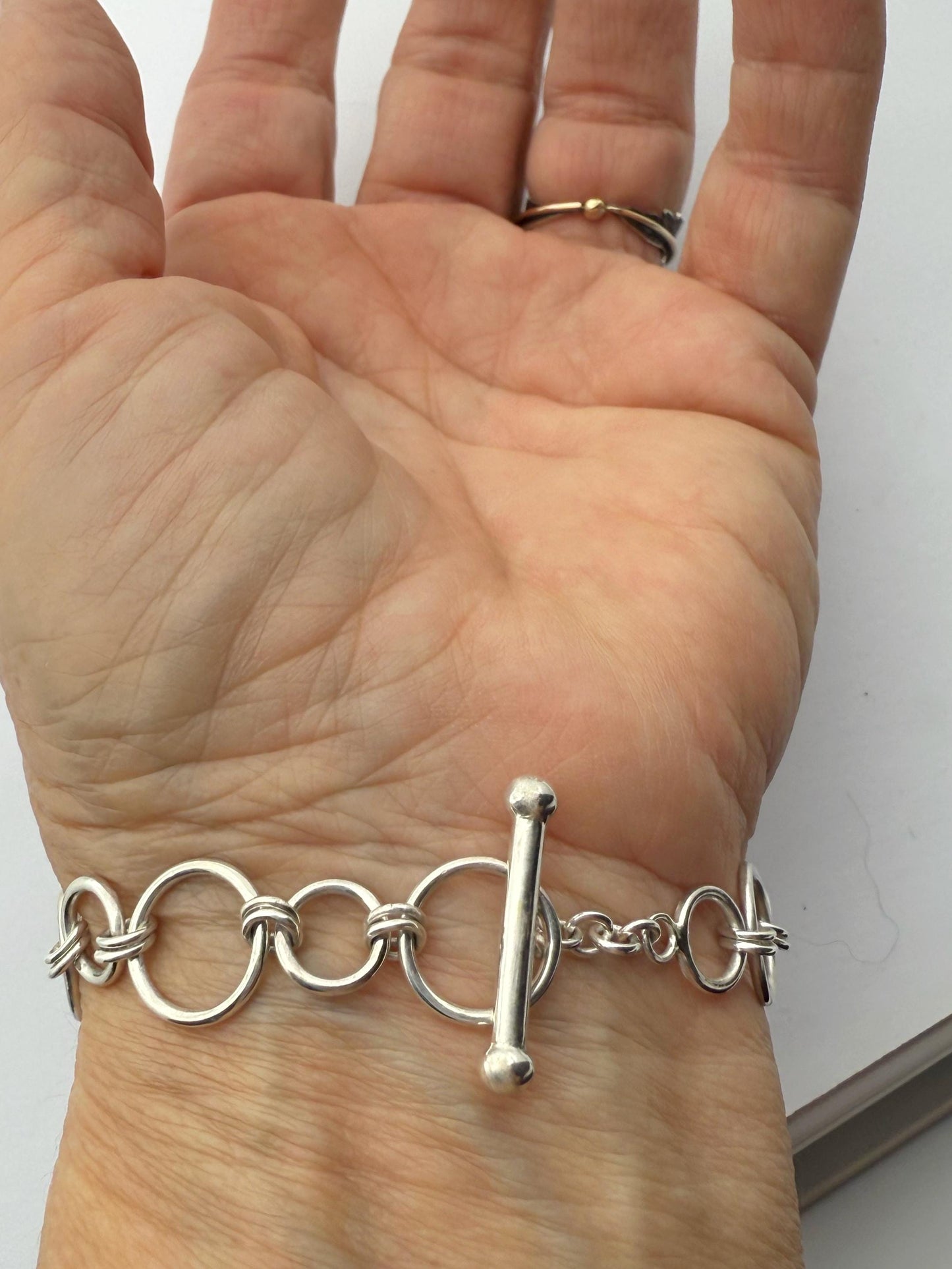 Handmade Sterling Silver Link Bracelet