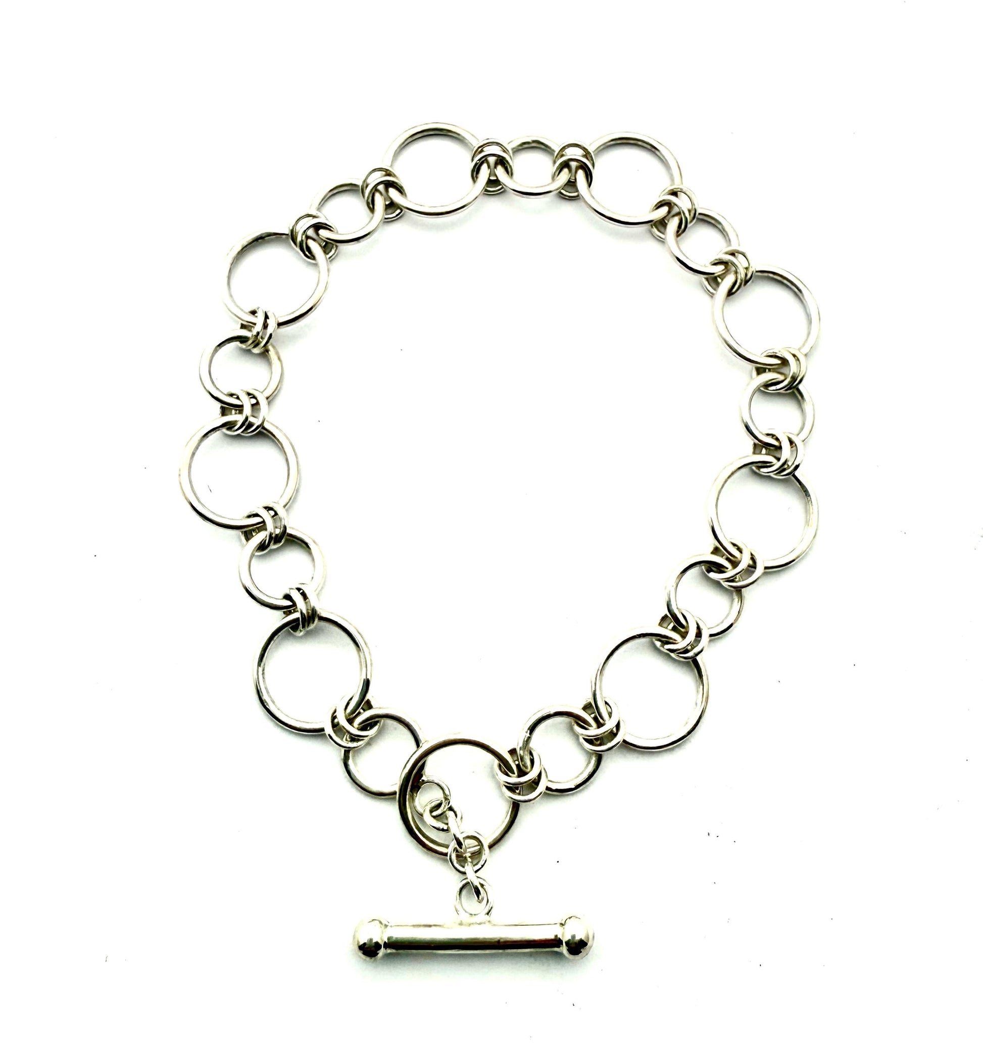 Handmade Sterling Silver Link Bracelet