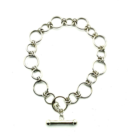 Handmade Sterling Silver Link Bracelet