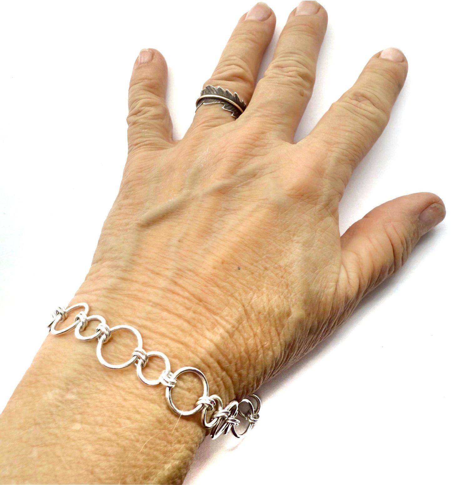 Handmade Sterling Silver Link Bracelet