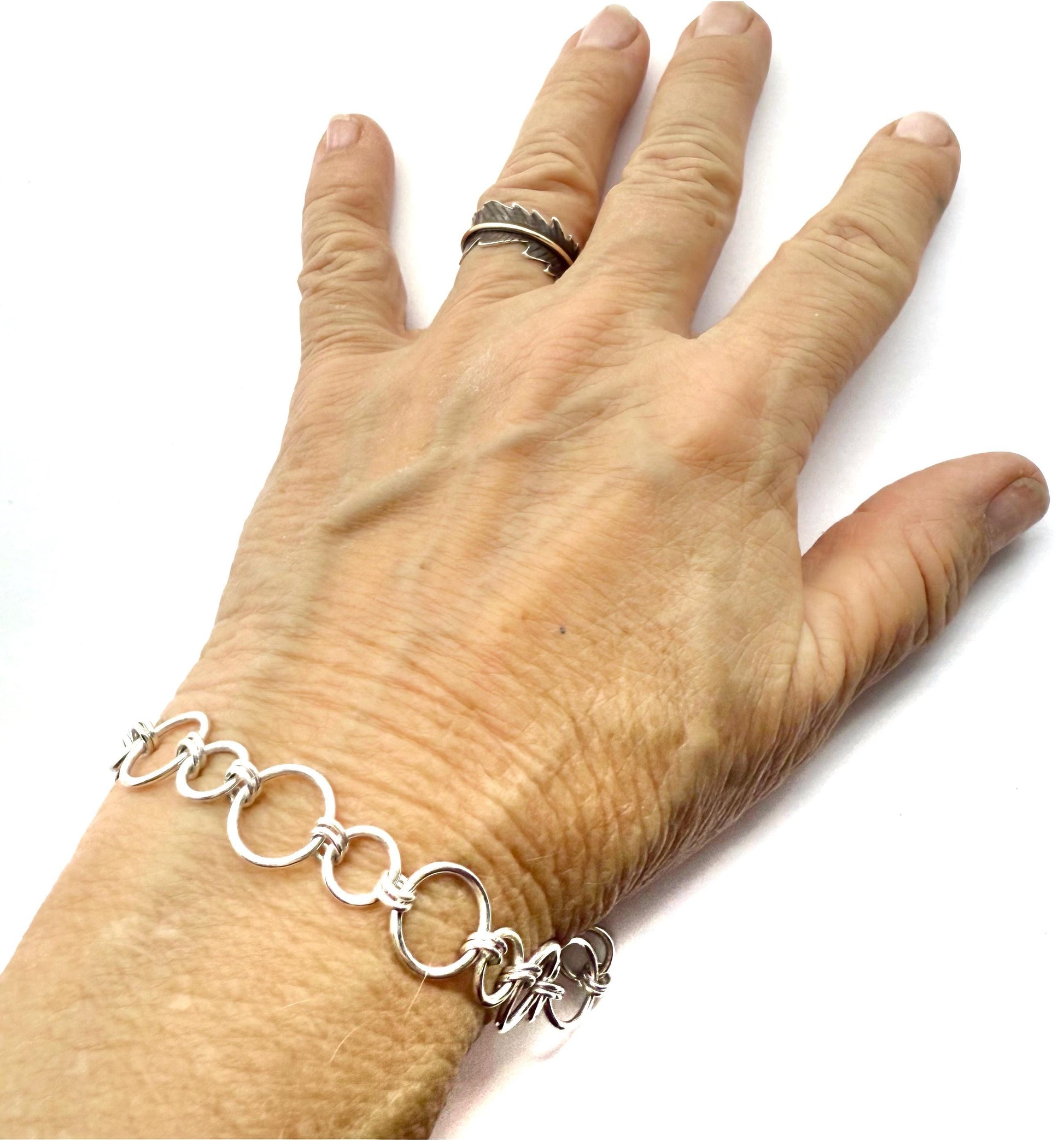 Handmade Sterling Silver Link Bracelet