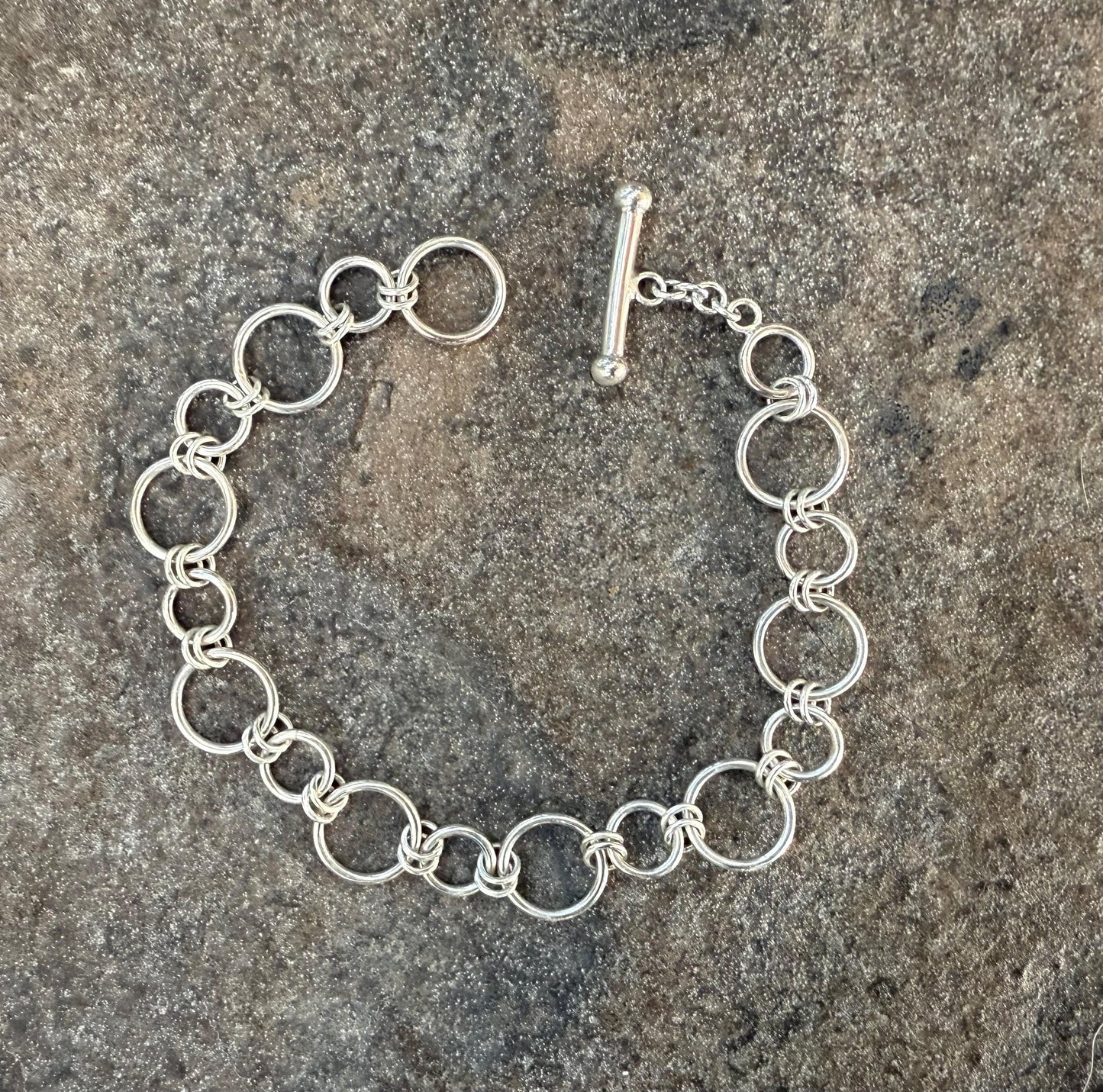 Handmade Sterling Silver Link Bracelet