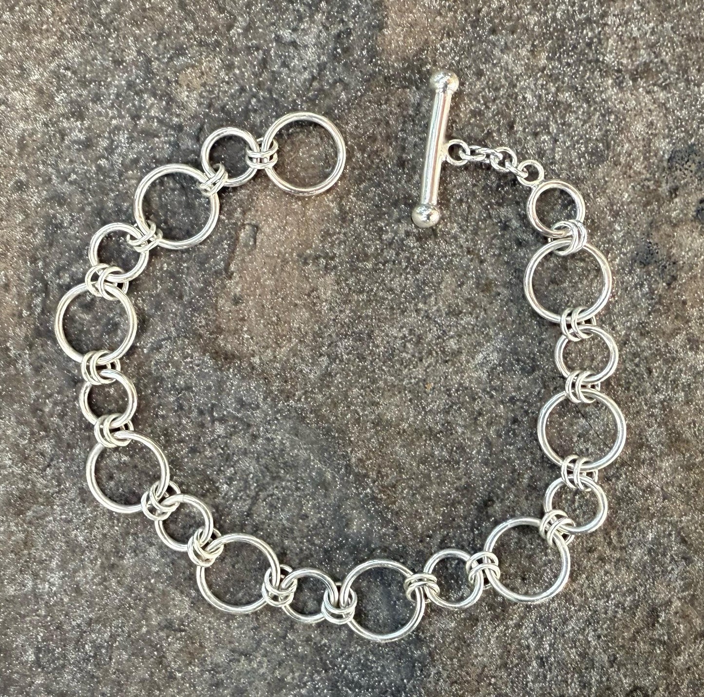 Handmade Sterling Silver Link Bracelet