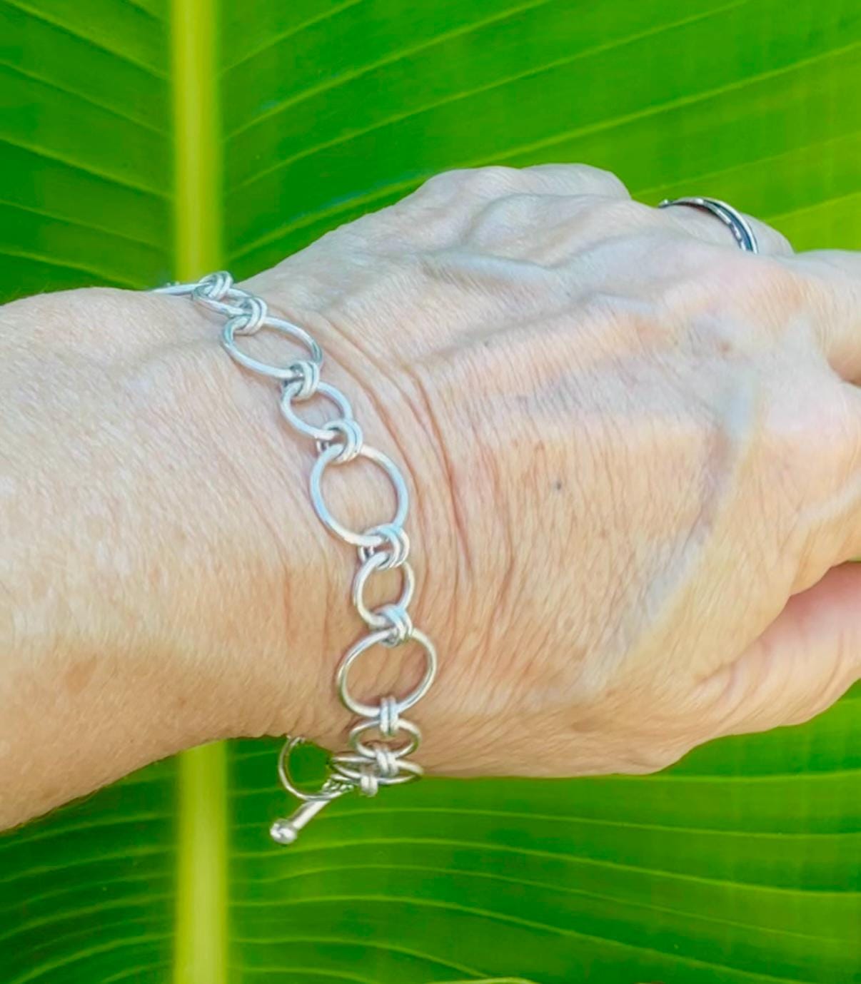 Handmade Sterling Silver Link Bracelet