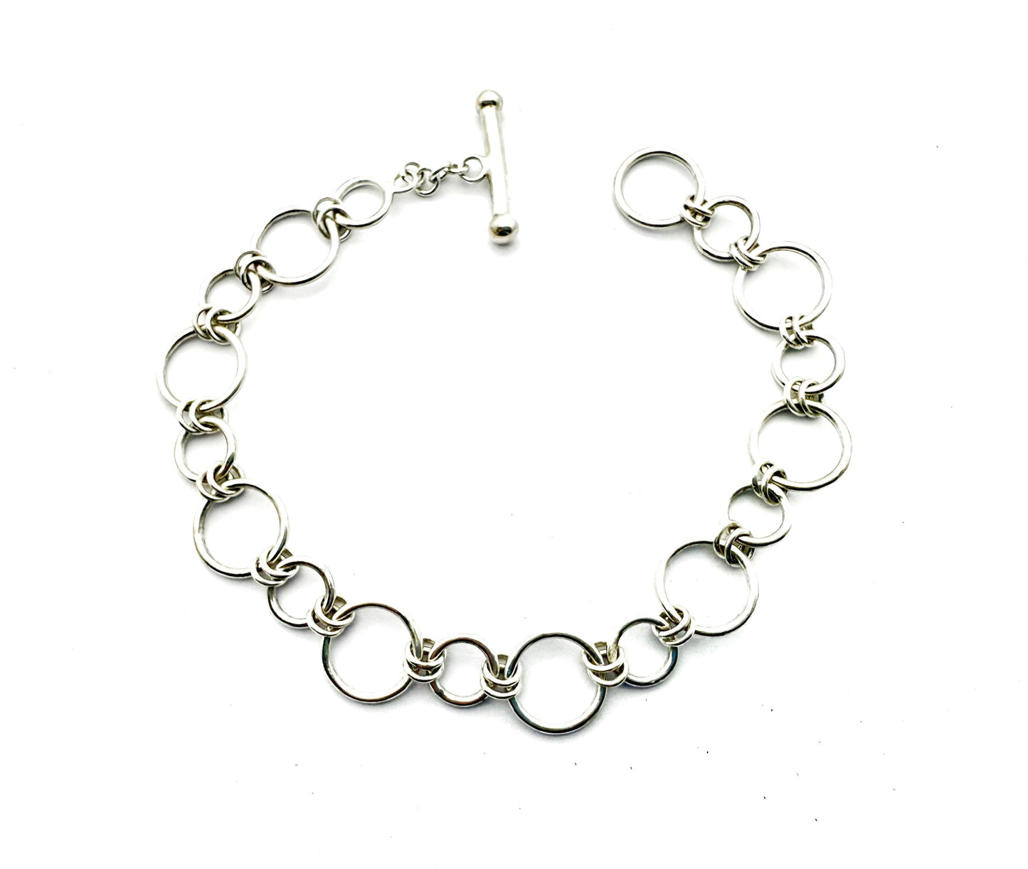 Handmade Sterling Silver Link Bracelet