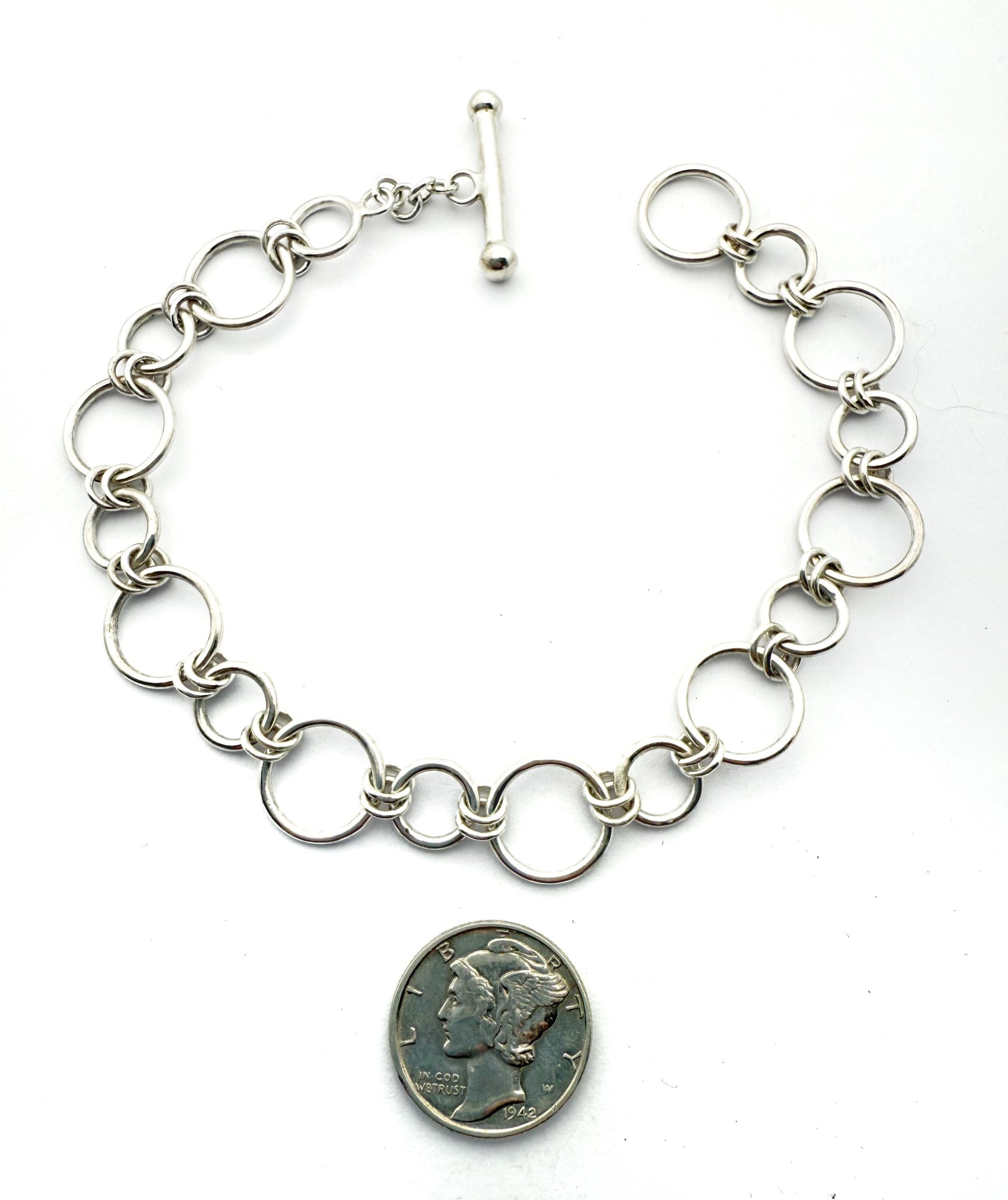 Handmade Sterling Silver Link Bracelet