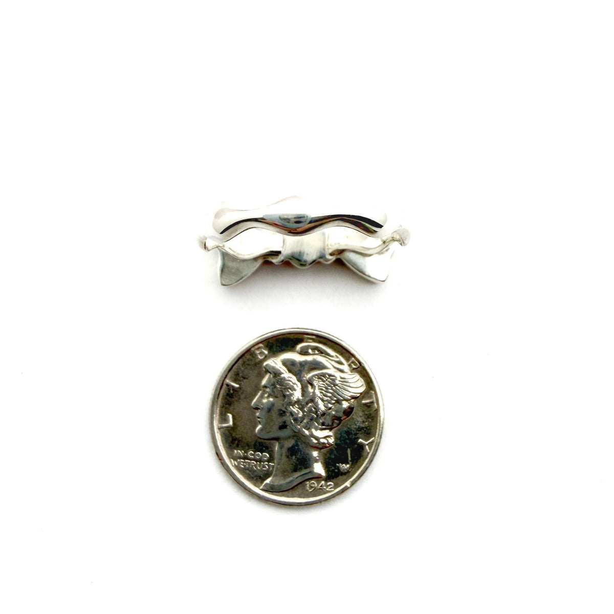 Watermelon Tourmaline Butterfly ring in 14k gold and sterling silver