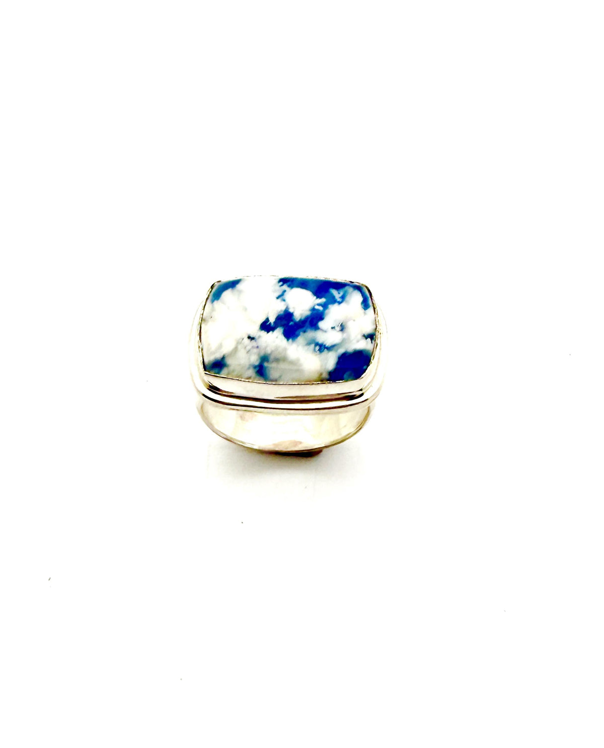 Cloud Stone Ring in Sterling Silver