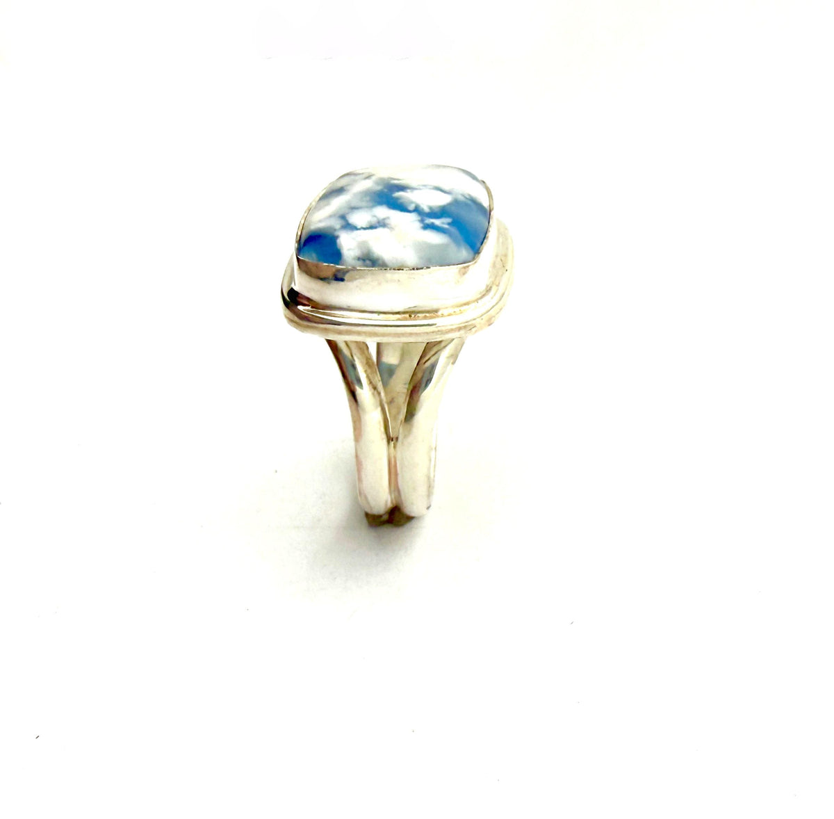 Cloud Stone Ring in Sterling Silver