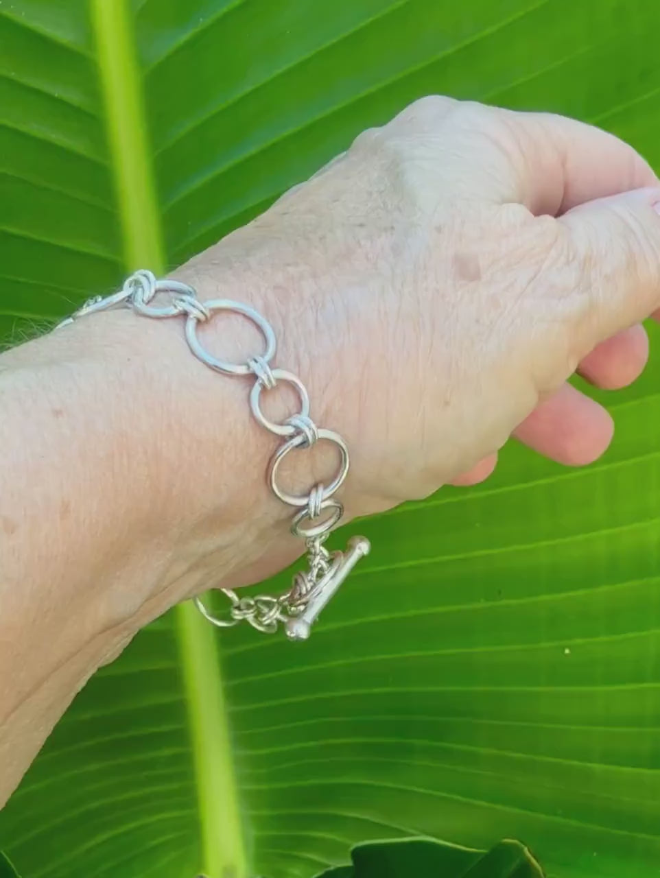 Handmade Sterling Silver Link Bracelet