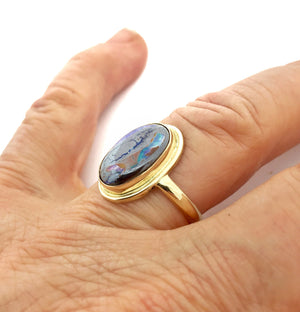 Koroit Opal 14k Ring