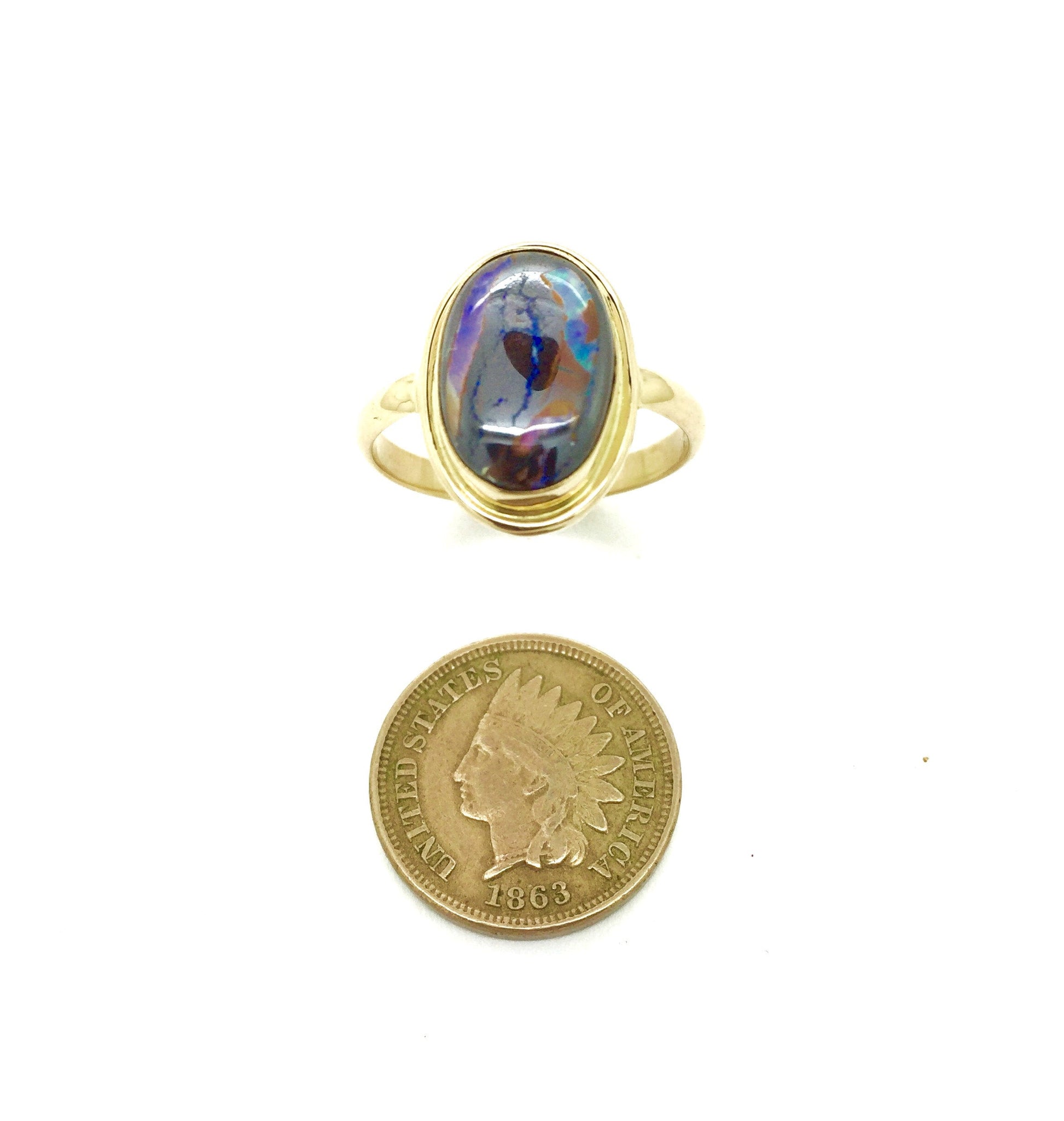 Koroit Opal 14k Ring