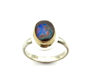 Koroit Opal Ring in 14k Gold