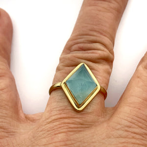 14k Womens Gold Gemstone Rings, Ruby Ring, Sapphire Ring, Aquamarine Ring