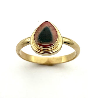 Watermelon Tourmaline Ring in 14k Gold