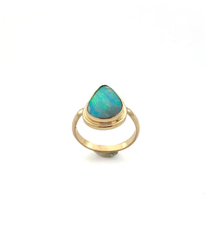 Australian Opal in 14k Gold