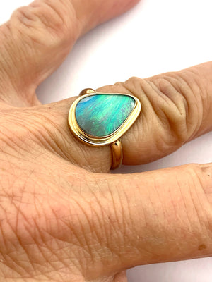 Australian Opal in 14k Gold