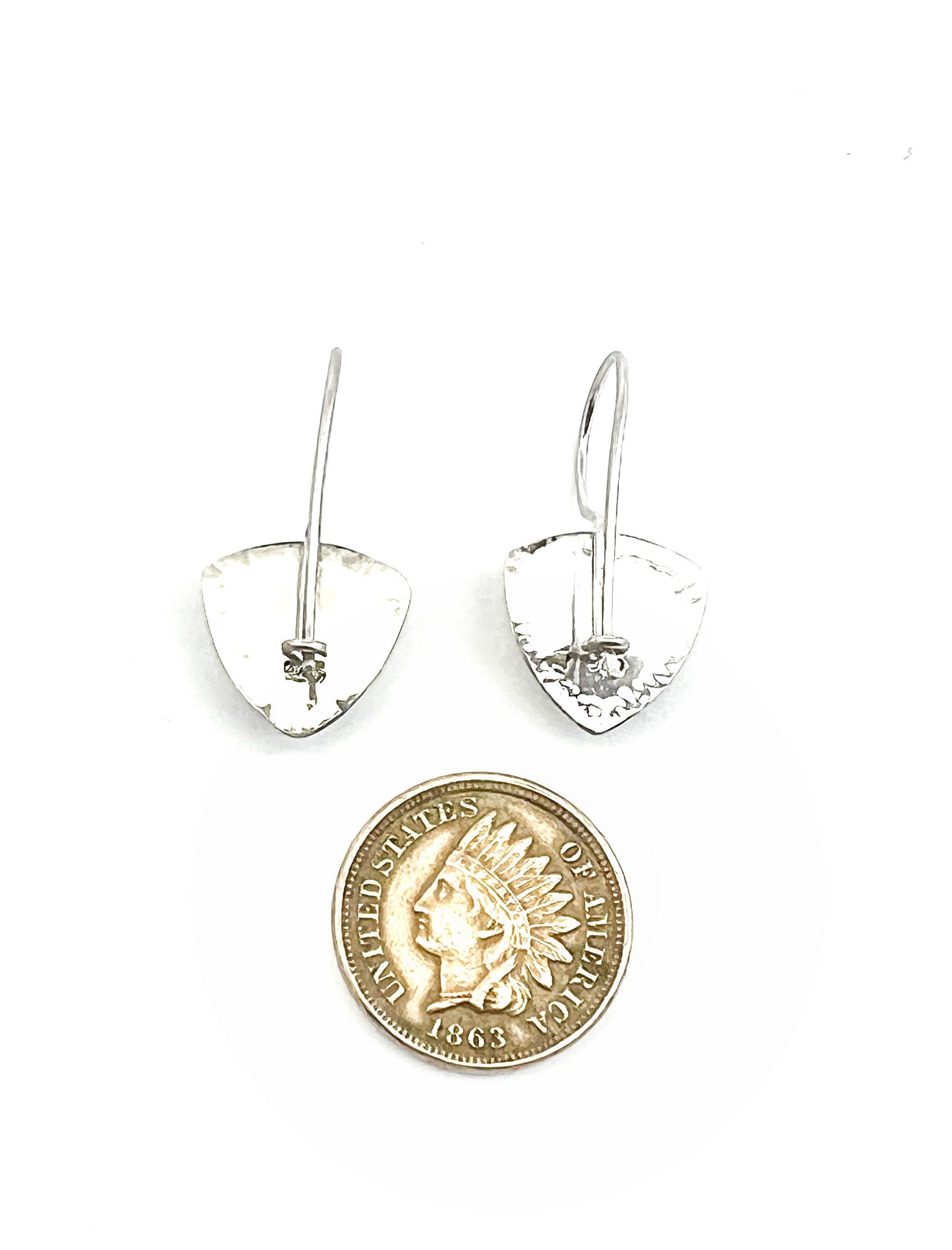 Amethyst Trillion Earrings In Sterling Silver, Purple Gemstone Earrings, February Birthstone Jewelry